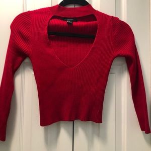 red crop top